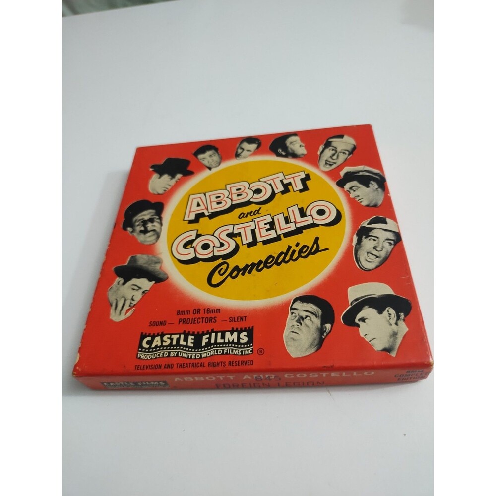 Vintage CASTLE FILMS 8mm Abbott Costello Comedies Movie HIGH FLYERS #816 w/ Box